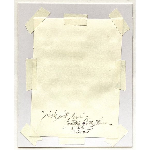 Rich With Love - Original Wall Art Watercolor Painting Matted Frame Ready 8”x10” - Picture 5 of 6